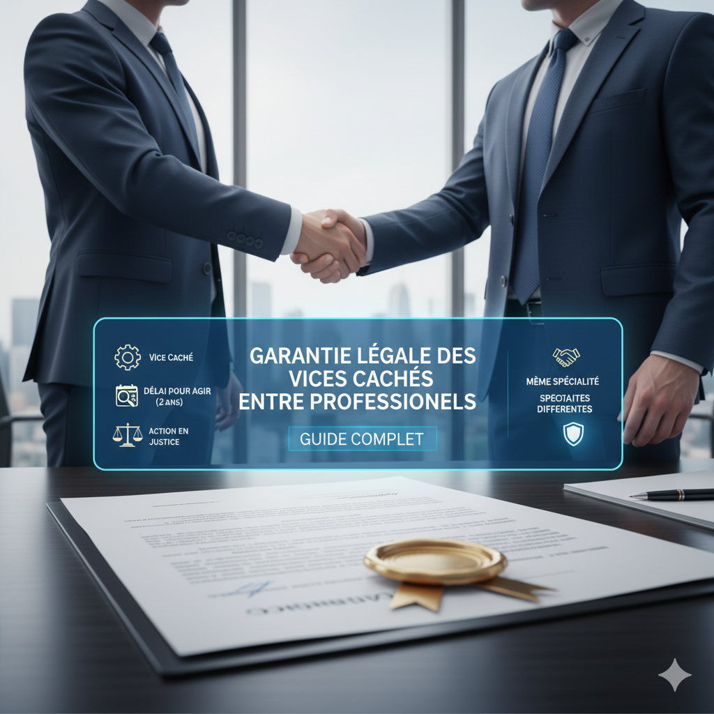 Garantie légale des vices cachés entre professionnels : guide complet