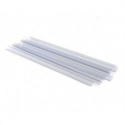 25 baguettes &agrave; relier SERODO A4 9 mm - Transparentes