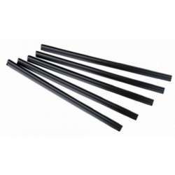25 baguettes &agrave; relier SERODO A4 12 mm Noires (120 feuilles)