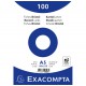 100 fiches Bristol A5 Blanc Exacompta - 205 gr/m² - sous film