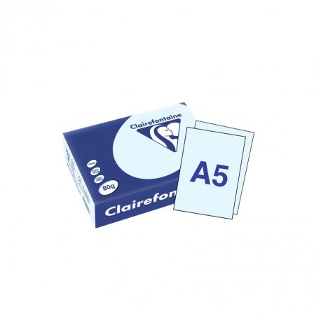 500 feuilles de papier A5 Trophée Clairefontaine - 80 gr/m² - 4 couleurs au choix