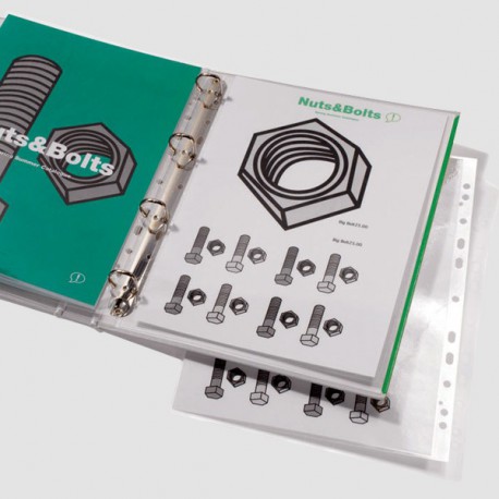 Pochettes plastification A4 perforées brillantes 