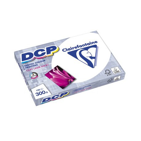 125 feuilles de papier blanc A4 DCP 300 gr/m² de Clairefontaine