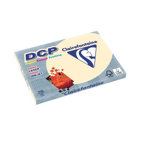 125 feuilles de papier ivoire A3 DCP 250 gr/m² de Clairefontaine