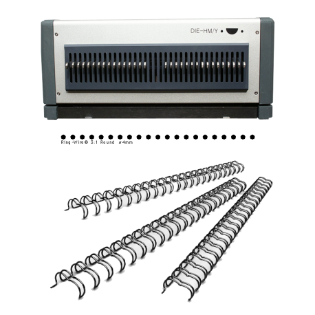 Bloc de perforation pour D600, 34 Trous ronds Reliure métal