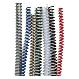 100 Spirales plastiques Coil 8 mm - 59 boucles Pas 5:1
