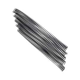 100 Spirales métal Coil 10 mm - Pas de perforation 5:1 - 59 boucles