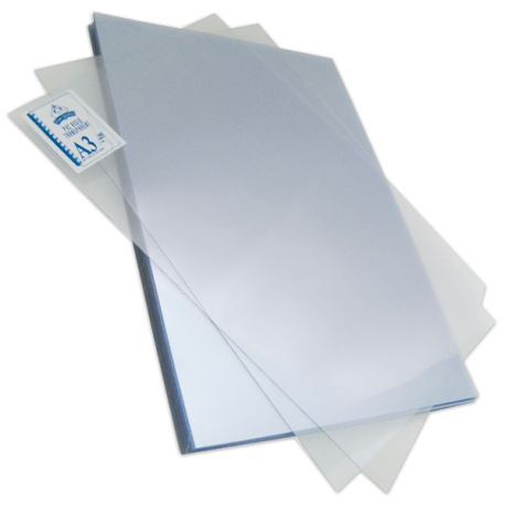 100 Pochettes Plastique PVC Pavo A4 - 18/100, Transparentes, Pour Couvertures Documents