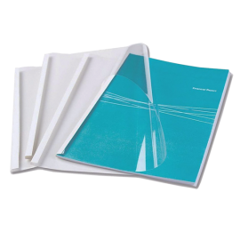 Couvertures thermiques Dos blanc 3,0 mm pour relier 30 feuilles