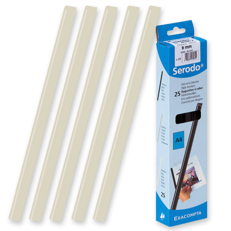 Pack de 50 baguettes de reliure relido A4 3 6mm blanc - RETIF