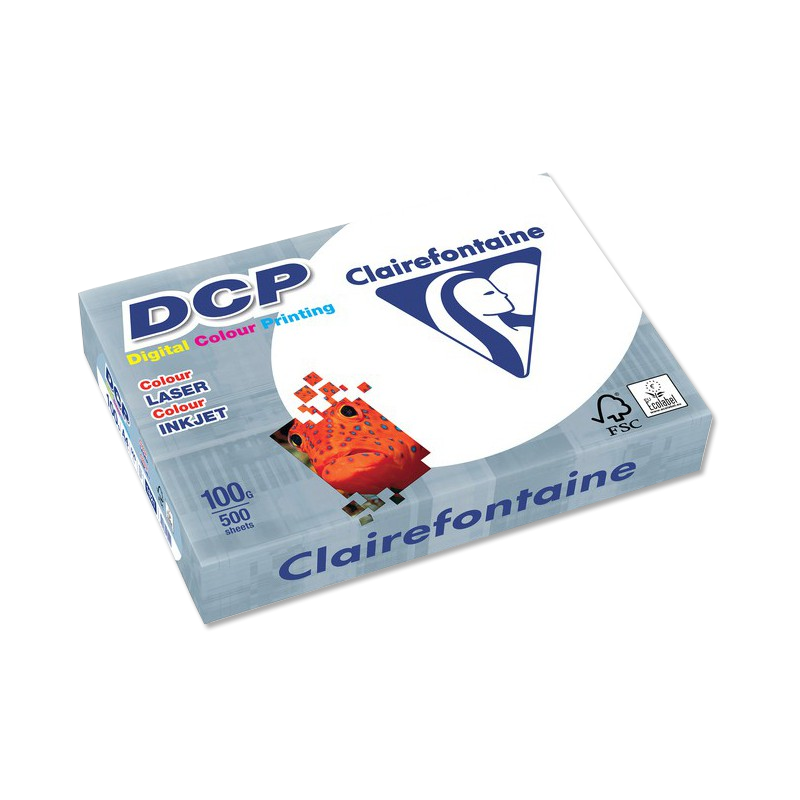 Dcp Clairefontaine Ramette de 500 feuilles de papier blanc 100g spécifique  pour impression laser de format A4 DCP - prix pas che