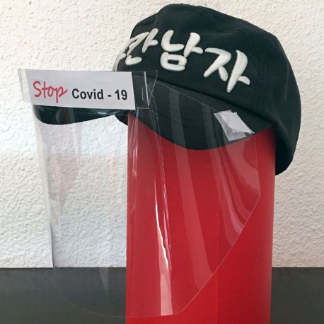 Visière amovible de protection du visage pour casquette