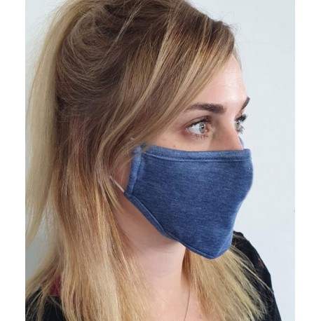 Masque individuel de protection grand public en tissu Bleu foncé