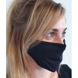Masque individuel de protection en tissu grand public Noir