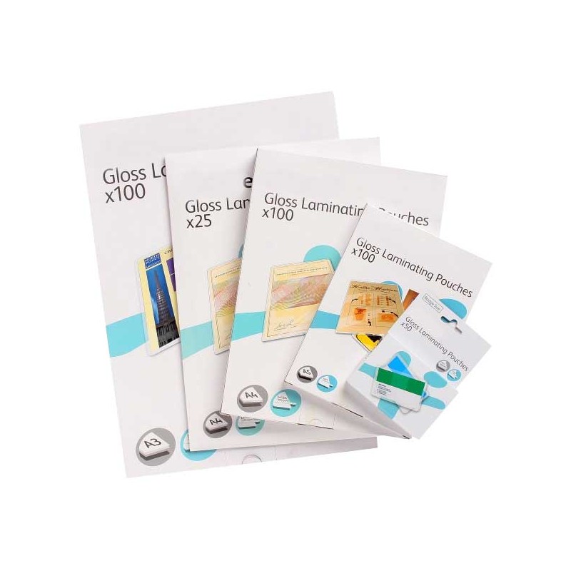 compatibles avec toutes les plastifieuses thermiques Genie 10261 Pack de 100 pochettes à plastifier 100 microns pour format carte de visite 95 x 60 mm 