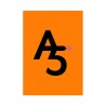 Papier cartonné A5 Orange clair 270 gr/m²