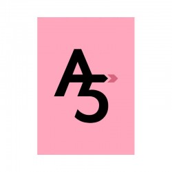 Papier cartonné A5 Rose 300 gr/m² 