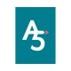 Papier cartonné A5 Turquoise 270 gr/m²