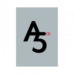 Papier cartonné A5 Argent mat de 300 gr/m² 