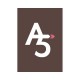 Papier cartonné A5 Marron Foncé 270 gr/m²