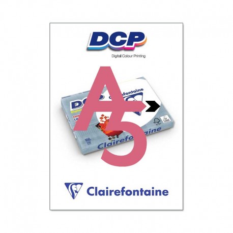 TRAIT - D UNION(RP)  PAPIER CLAIREFONTAINE MULTIFONCTION LASER COULEUR DCP A4  160G/M2 BLANC SATINÉ PARFAITE OPACITÉ 250 FEUILLES