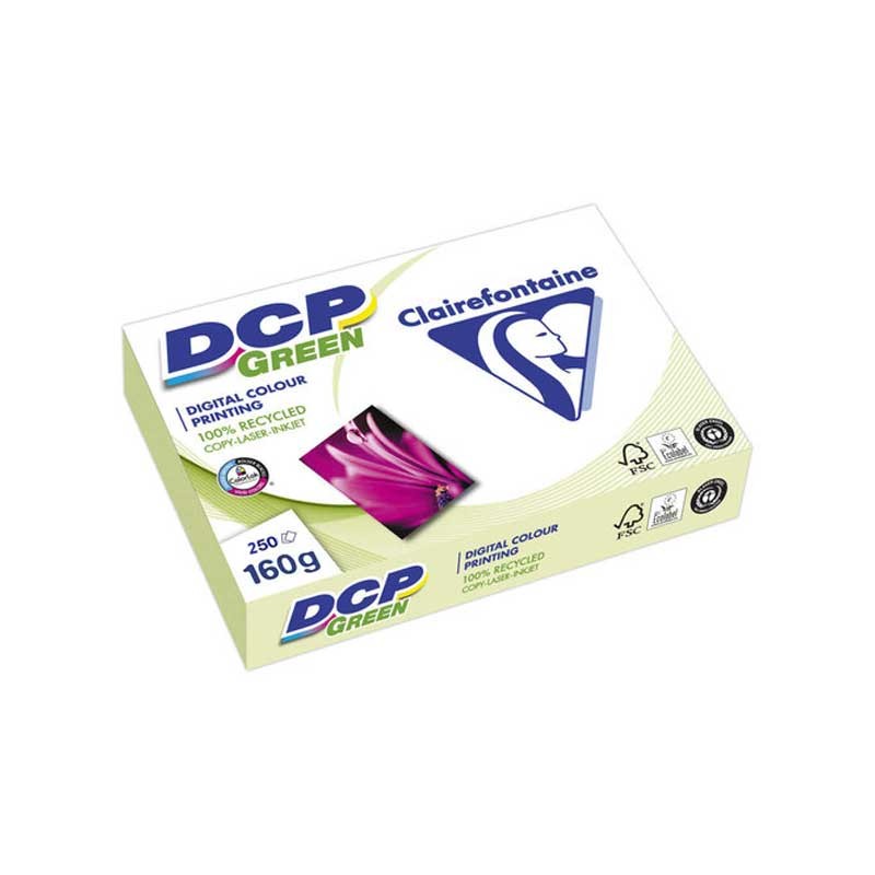 TRAIT - D UNION(RP)  PAPIER CLAIREFONTAINE MULTIFONCTION LASER COULEUR DCP  A4 160G/M2 BLANC SATINÉ PARFAITE OPACITÉ 250 FEUILLES