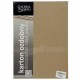 20 feuilles de papier cartonné Kraft A4 beige 275 gr/m²