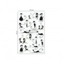 Planche de 19 stickers 3D Chats noirs