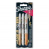 Lot de 3 Feutres Métalliques Sharpie – Or, Argent et Bronze