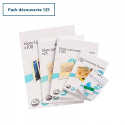 Pack découverte Pochettes à plastifier 125 microns A6, A5, A4, A3