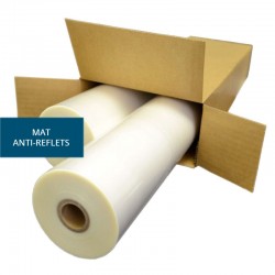 2 rouleaux de film à chaud - mandrin 25 mm - 320 mm x 150 m - Mat - 42 microns