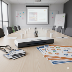 Plastifieuse Pluton A3 | Plastifie jusqu'à 250 microns | 33 cm/min