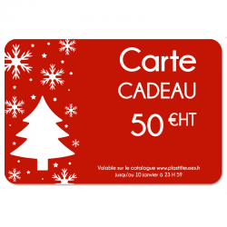 Carte cadeau 50 € pour offrir des cadeaux utiles