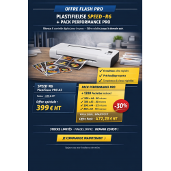 Plastifieuse professionnelle A3 PRO SPEED-R6 - 150 cm/min