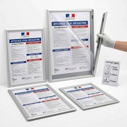 Cadres clic-clac A5 pour l'affichage professionnel