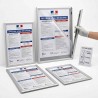 Cadres clic-clac A5 pour l'affichage professionnel