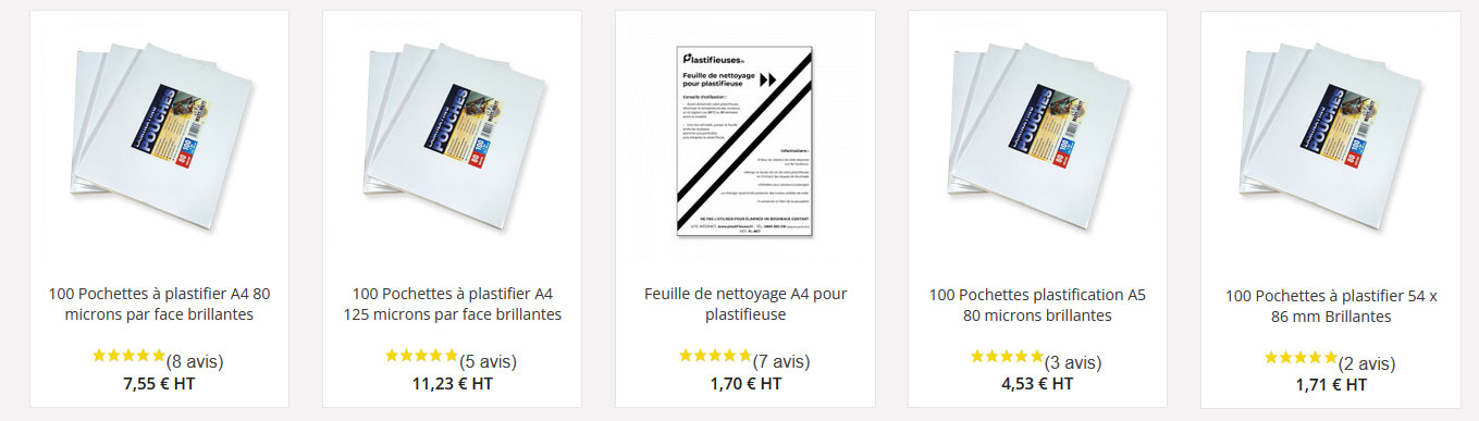 Pack de plastification 2 : Plastifieuse Classic A3 + pochettes A4 80 microns