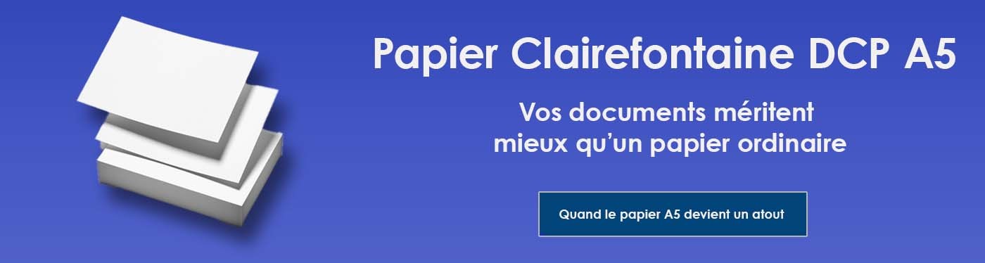 Le papier DCP A5 se distingue par sa blancheur exceptionnelle